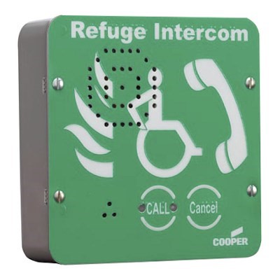 Eaton VoCALL Type B Refuge Outstation - Green Surface Mount