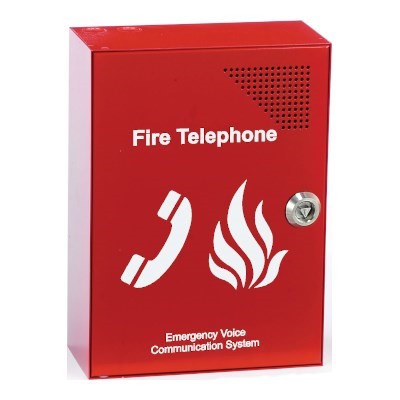 C-TEC SigTEL Type A Fire Telephone Outstation - Lockable Red Surface Mount