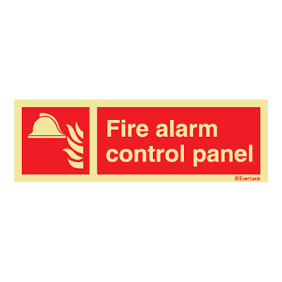 Everlux Photoluminescent Sign - Fire Alarm Control Panel