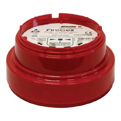 EMS FireCell Red Sounder/Visual Indicator Base