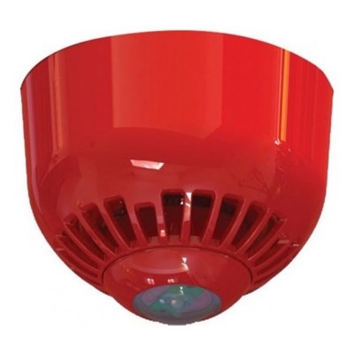 EMS FireCell Red Ceiling Mounted Sounder Beacon