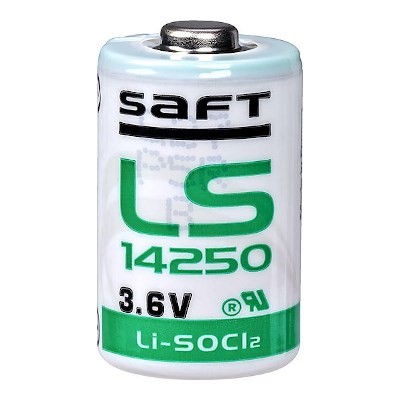 Saft 3.6V (LS14250) 1.2 Ah Battery