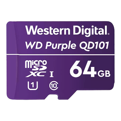 WD Purple 64GB microSD Card
